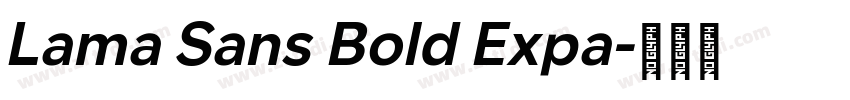 Lama Sans Bold Expa字体转换